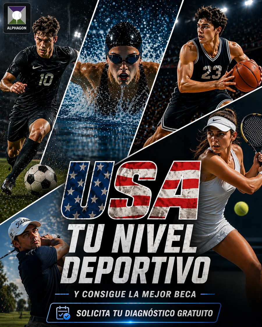 Atletas españoles en distintos deportes con opción a beca universitaria en EE. UU.